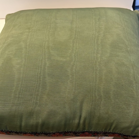 Vintage Handmade Victorian Style Needle Point Pillow with Roses - Picture 4 of 7